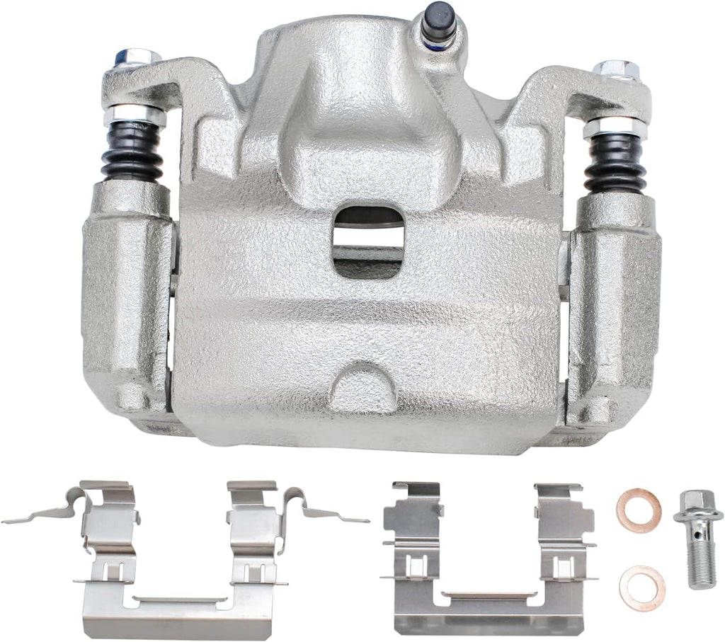 Detroit Axle - Front Brake Kit for 07-10 Nissan Altima, 11.65'' inch Disc Brake Rotors Ceramic Brake Pads Brake Caliper 2007 2008 2009 2010 Replacement