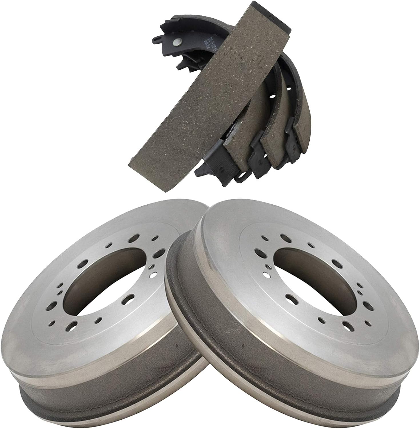 TRQ Rear Brake Shoe & Drum Kit Compatible with 2005-2021 Toyota Tacoma