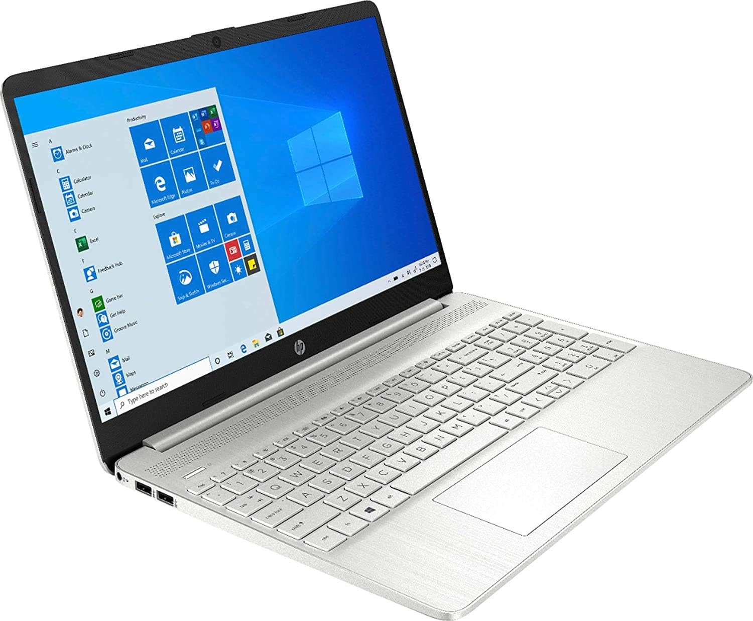 HP 2020 15.6' Touchscreen Laptop Computer/ 10th Gen Intel Quard-Core i5 1035G1 up to 3.6GHz/ 12GB DDR4 RAM/ 256GB PCIe SSD/ 802.11ac WiFi/Bluetooth 4.2/ USB 3.1 Type-C/HDMI/Silver/Windows 10 Home