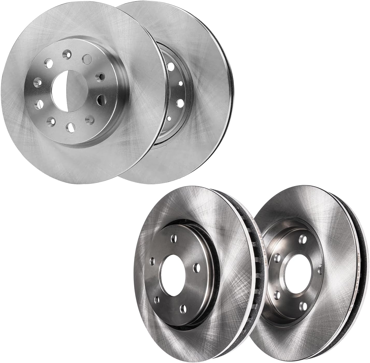 Detroit Axle - 8pc Brake Kit for 2015-2019 Cadillac ATS, 12.64' inch Front and 12.40' inch Rear Disc Brake Rotors Ceramic Brakes Pads with Hardware 2016 2017 2018 Replacement