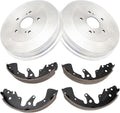 TRQ Rear Brake Shoe & Drum Kit Compatible with 2006-2008 Suzuki Grand Vitara