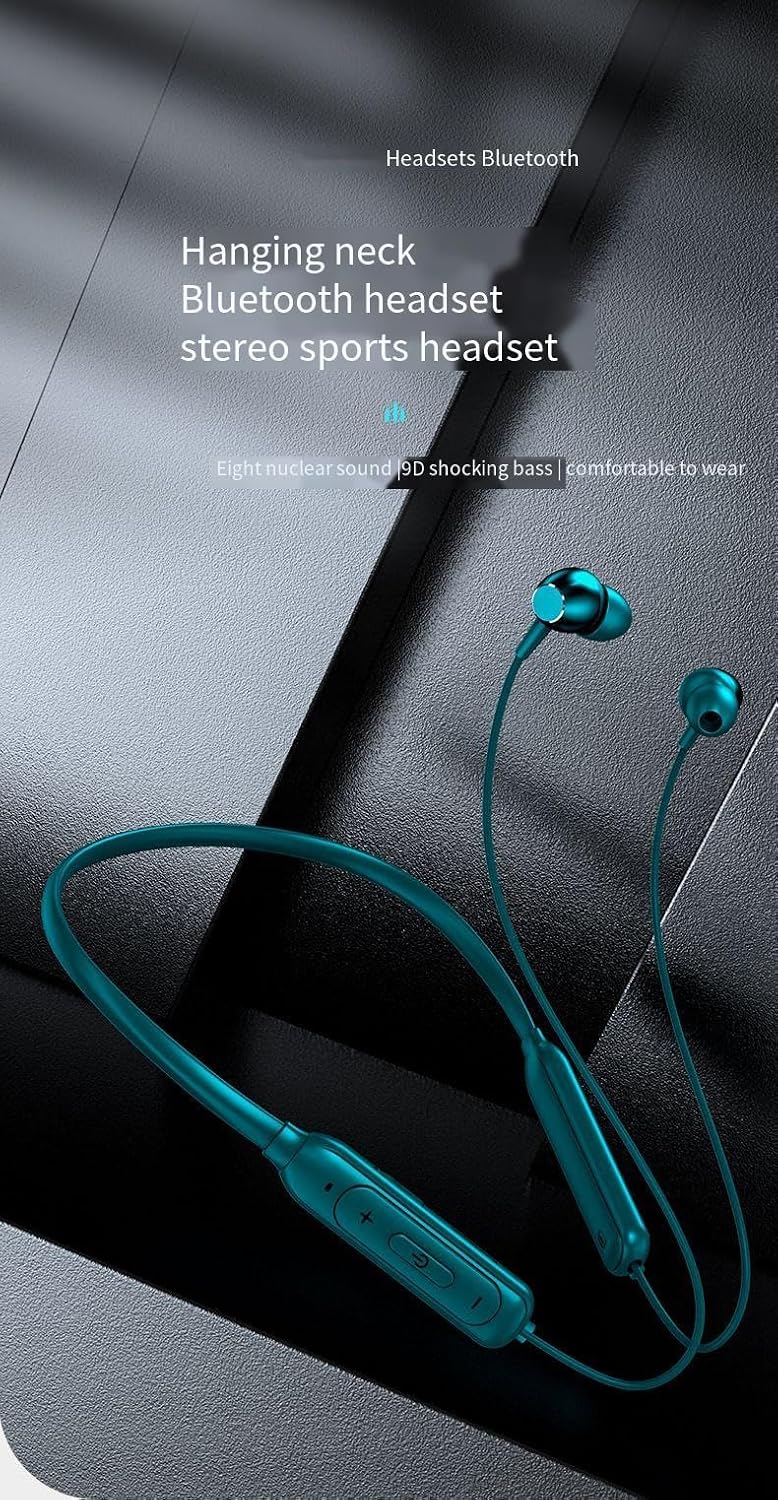 Neckband Bluetooth Headphones Sports Earphones Wireless Bluetooth V5.3 Earbuds Neckband Earphone,Active Noise Cancellation & ENC Call Noise Cancellation,IPX5 Waterproof Sweatproof Fit Exercise,Red