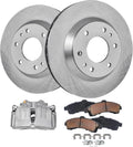Detroit Axle - Front Brake Kit for Chevrolet Trailblazer GMC Envoy Buick Rainier Isuzu Ascender Olds Bravada, 12.01'' inch Disc Brake Rotors Ceramic Brake Pads Left Brake Caliper Replacement