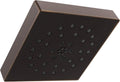 Delta 4-Setting Oil Rubbed Bronze Shower Head with H2Okinetic Spray, 4 Inch Square Shower Head, Showerheads, 1.75 GPM Flow Rate, Venetian Bronze 52484-RB
