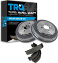 TRQ Brake Drum & Shoe Rear Kit Compatible with Chevy Cobalt Pontiac G5 Saturn Ion