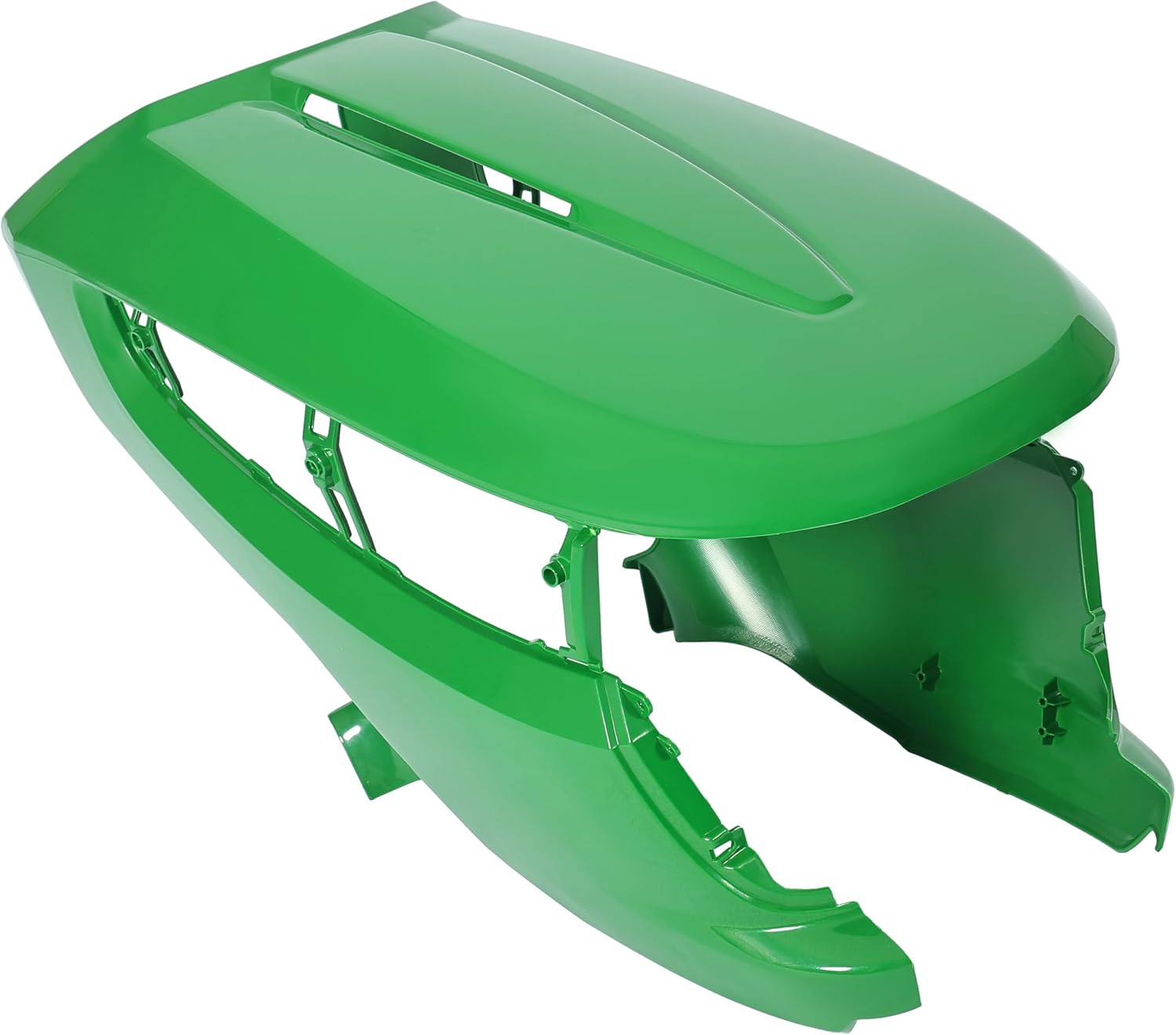 ECOTRIC Front Lawn Mower Hood Compatible with John Deere X500 Before Serial Number 020000 X520 X534 X540 Replacement for M152326 Tractor Hood Bumper Green Lawn Mower Accessories