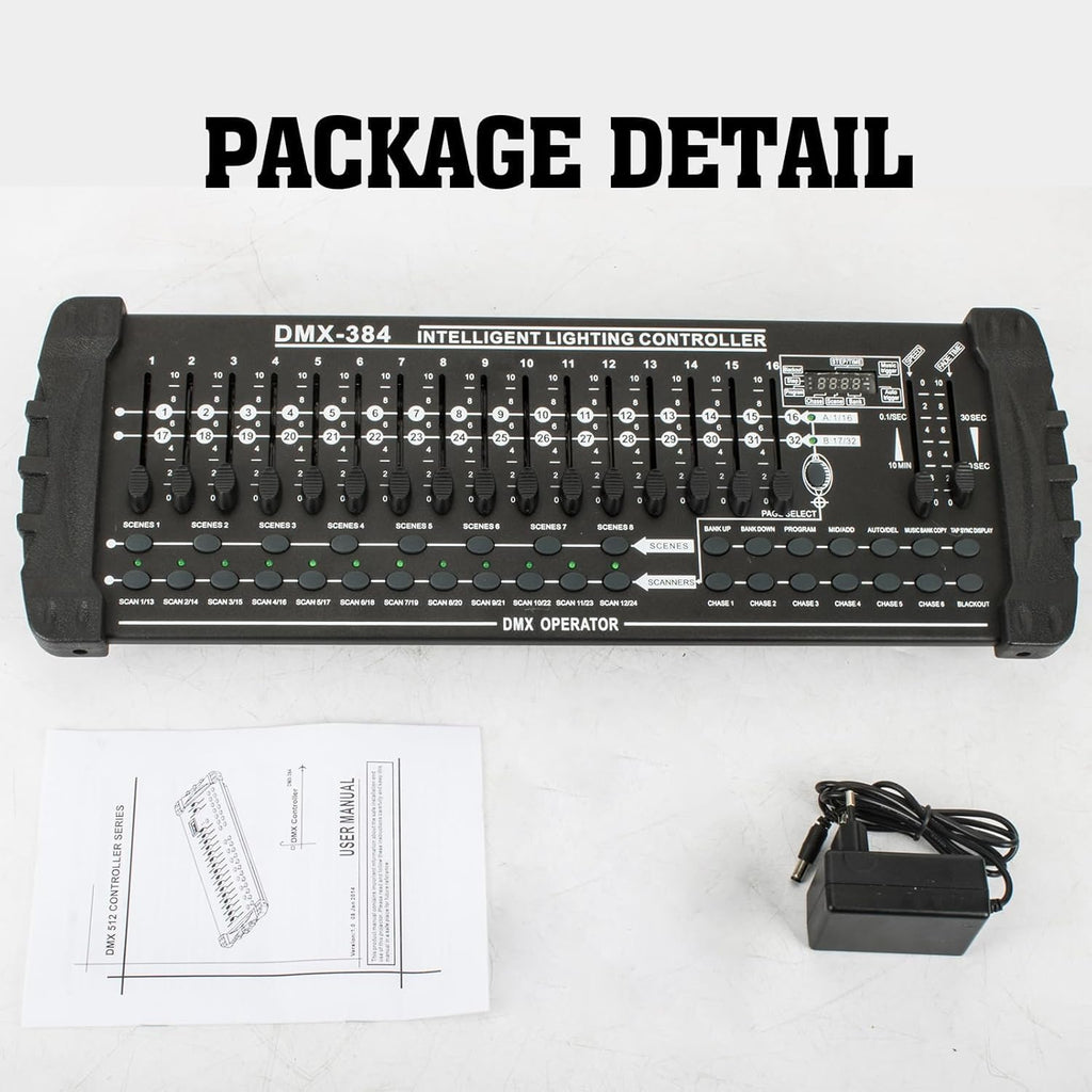 SHEHDS DMX Controller DMX384 DJ Controller LED Digital Display DMX Console DJ Equipment Stage Light Controller