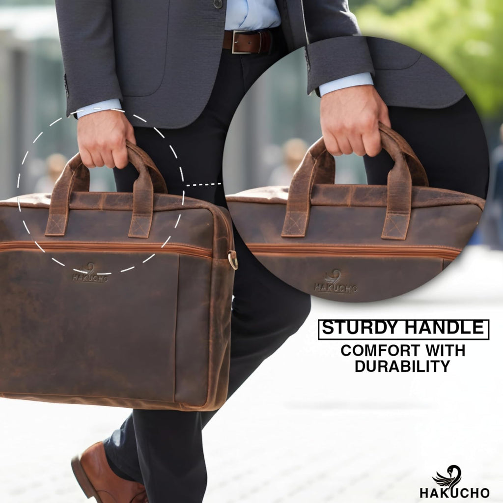 Laptop Bag 16 Inch : The Vintage Leather Collection