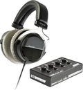 Superlux HD 660PRO, 150 ohms, Studio Recording Headphones Wired, Professional Closed-Back Headphones with HA4D 4-Channel Premium Headphone Amplifier