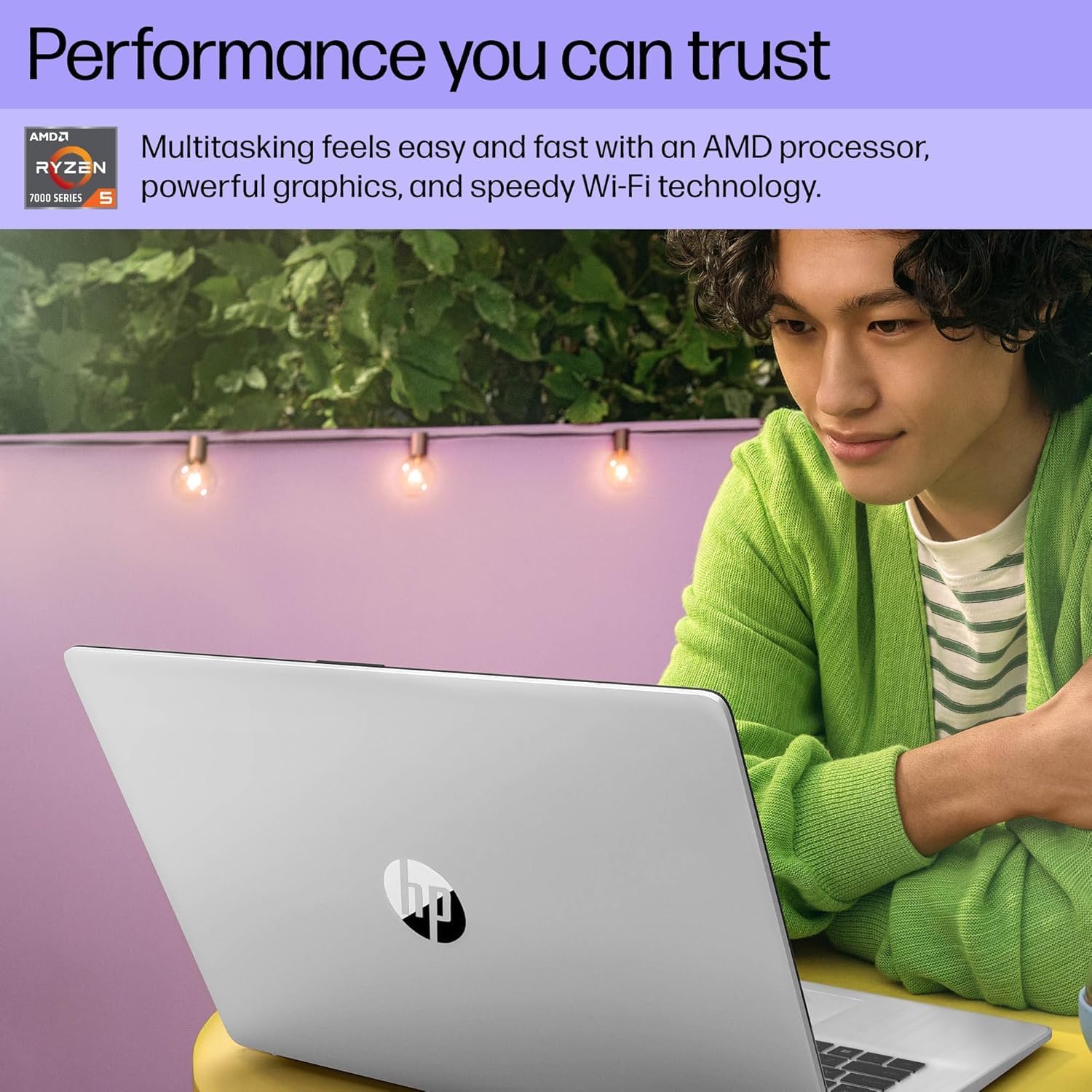 HP 17 Touchscreen Laptop for Business - 17.3' FHD Anti Glare Display, Windows 11 Pro, AMD Ryzen 5 7430U Processor, Wi-Fi 6, AMD Radeon Graphics, Copilot (32GB RAM | 1TB SSD)