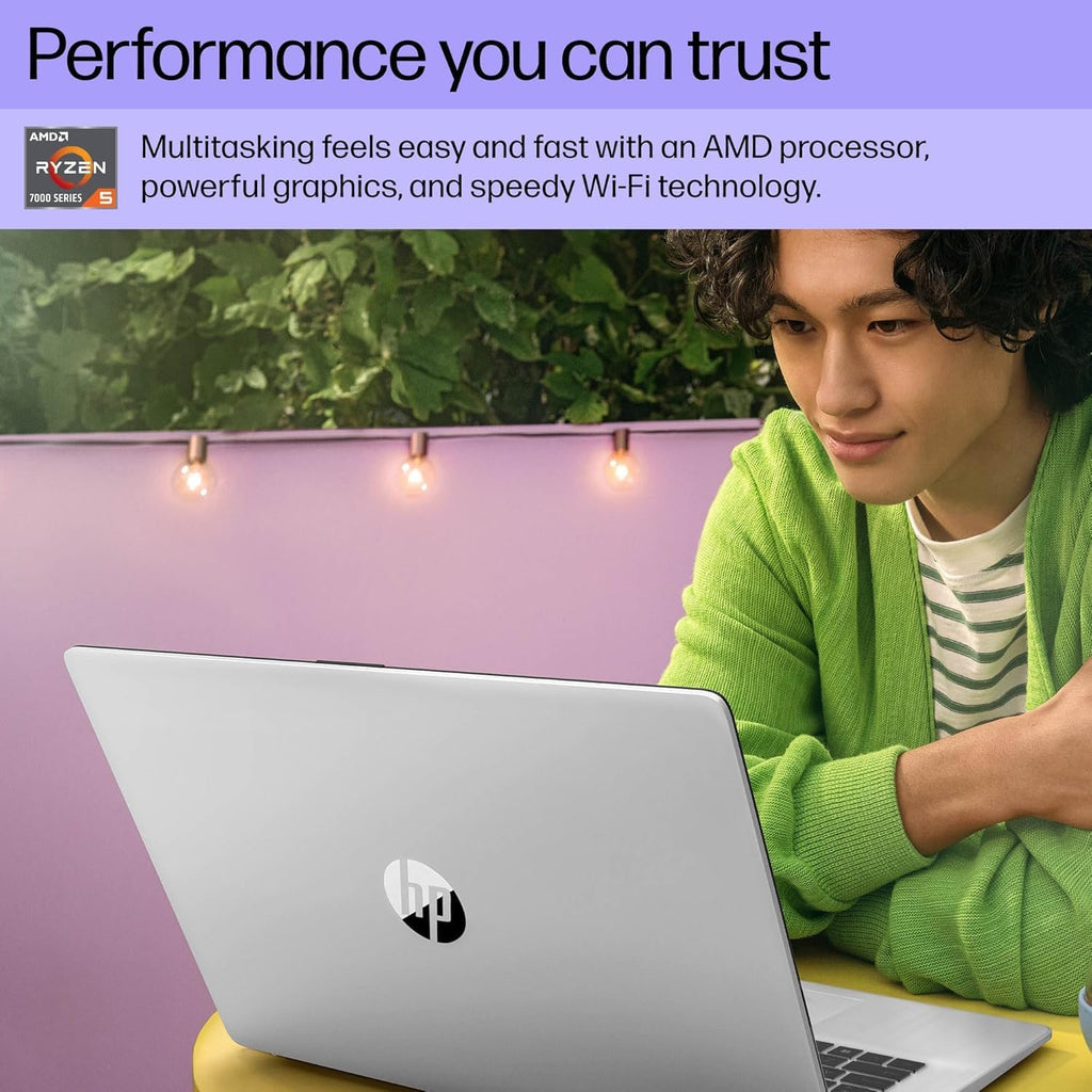 HP 17 Touchscreen Laptop for Business - 17.3' FHD Anti Glare Display, Windows 11 Pro, AMD Ryzen 5 7430U Processor, Wi-Fi 6, AMD Radeon Graphics, Copilot (64GB RAM | 2TB SSD)