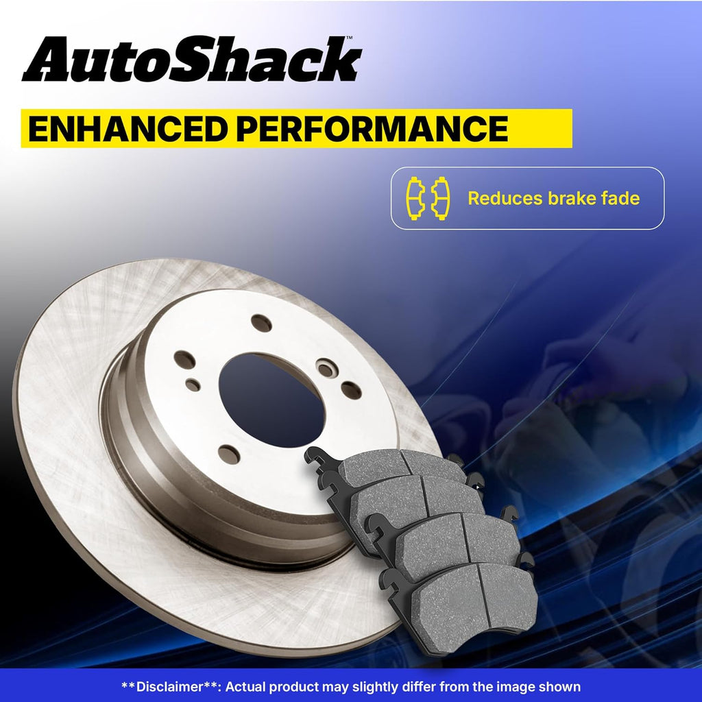 AutoShack Front & Rear Brake Rotors & Ceramic Pads for Chevrolet & GMC, Silverado 1500 1999-2006 Sierra 1500 1999-2006 Tahoe 2000-2001 Astro 2003-2005, AWD RWD 4WD V6 4.3L V8 4.8L 5.3L 6.0L