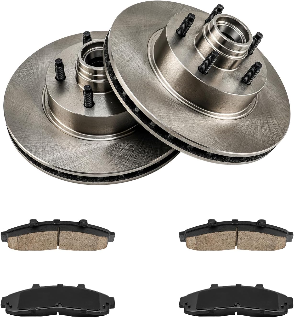 KAX Front Brake Kit for Ford Ranger 1998-2002, Explorer 1995-2001, Mazda B3000/B4000 2000-2002, B2500 2000-2001, B2300 2001-2002, Mercury Mountaineer 1997-2001, 11.28inch Brake Rotors Pads Kit