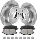 Rear Brake Kit, Brake Rotors and Brake Pads Compatible with 2008-2012 Jeep Liberty, 2007-2011 Dodge Nitro|Automotive Replacement Brake Kit|316mm(12.4in)|53044 & D1274-8390|Rear Brake Rotors