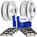 ECCPP Brake Kits, Front and Rear Rotors and Brake Pads for Chrysler Aspen, 07-09 for Dodge for Durango, 06-10 for Dodge for Ram 1500, 11-14 for Ram 1500