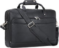 Masa Kawa Leather Briefcase for Men 17/15.6' Laptop Crossbody Shoulder Messenger Bag Business Travel Work Attache Case