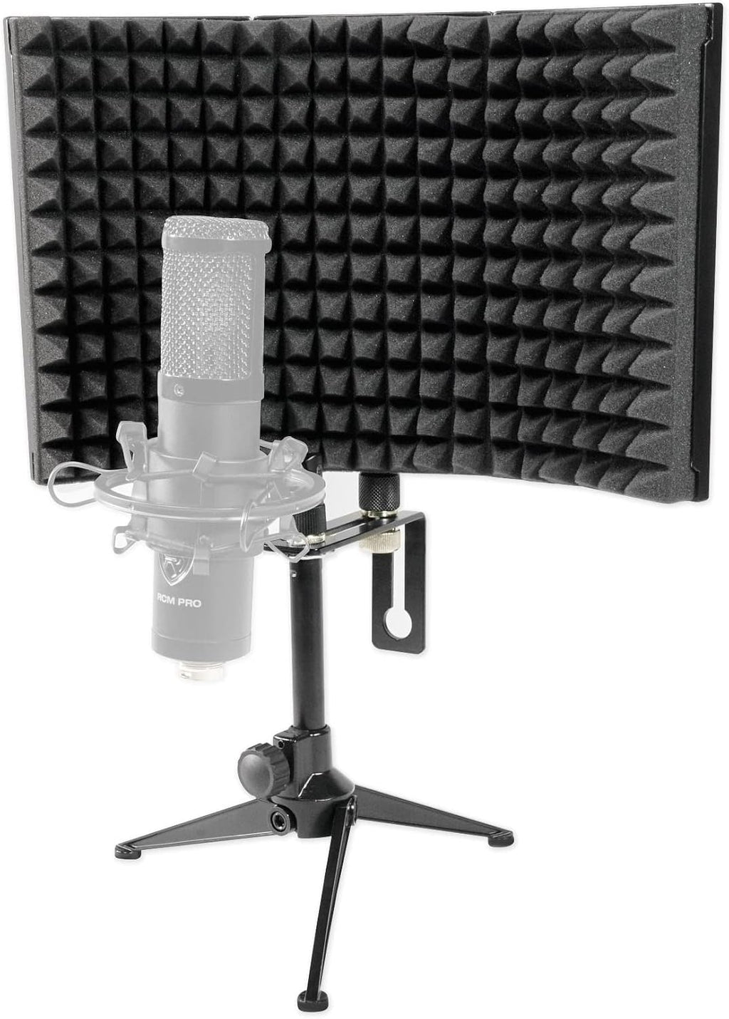 Audiosavings Bundle: K553 MK2 MKII Closed Back Studio Monitoring Headphones w/Detachable Cable Bundle with Rockville RockShield 1 Studio Microphone Isolation Shield w/Sound Dampening Foam (2 Items)