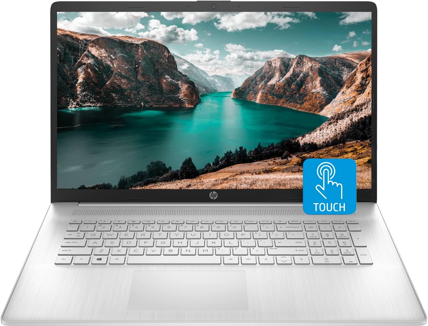 HP 17 Laptop, 17.3' HD+ Touchscreen, Intel Core i7-1255U Processor, 32GB RAM, 2TB SSD, Webcam, HDMI, Backlit Keyboard, Wi-Fi, Windows 11 Home, Silver (Renewed)