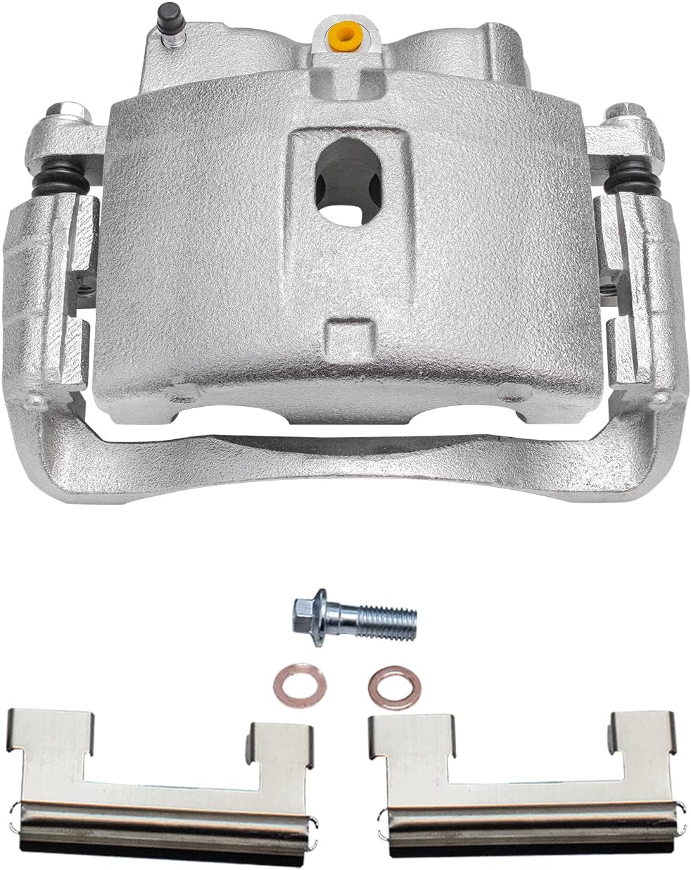 Detroit Axle - Front Brake Kit for 2001-2010 Chevy Silverado 3500 2001-2006 GMC Sierra 3500 2007-2010 Sierra 3500HD Express Savana 3500 4500 Disc Rotors Brake Pads Left Caliper : 12.8 inch Rotor