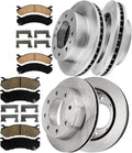 ALLCOMBO 12.8' Front and 12.99' Rear Brake Kit for 2002 2003 2004 Chevy Silverado 2500, for Chevy Suburban GMC Sierra 1500 2500 HD Brakes and Rotors Kit, Brake Pads and Rotors Replacement