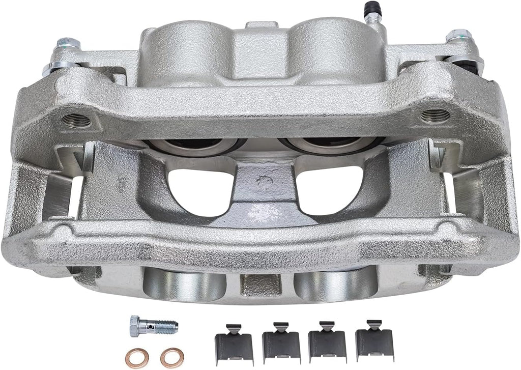 Detroit Axle - Front Brake Kit for 2010-2011 Ford F-150, 2010-2021 Ford Expedition Lincoln Navigator, Disc Brake Caliper Ceramic Brake Pads Replacement
