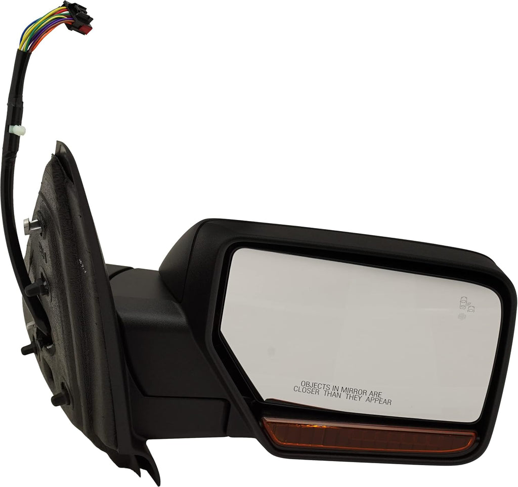 Garage-Pro Passenger Side Power Heated Mirror for Ford Expedition 2015-2017 Power Fold With Signal Light, Blind Spot Monitor, Memory & Puddle Lamp; Without Auto-Dimming Textured
