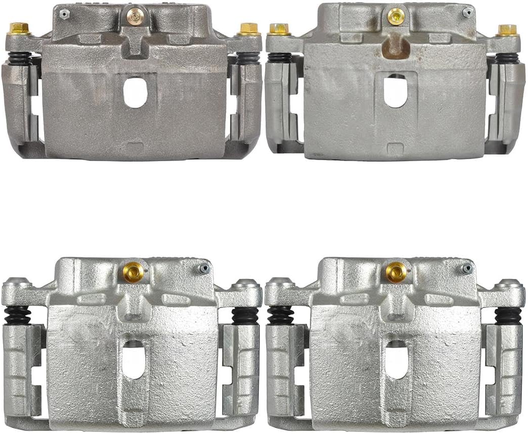 4 Disc Brake Caliper - Front and Rear Driver Passenger Side Brake Caliper Disc,Automotive Replacement Brake Calipers for Chevrolet Silverado 2500 1999-2004 for Chevy Silverado 2500 1999-2004