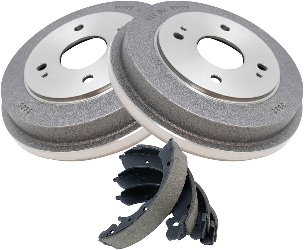 TRQ Rear Brakes Brake Shoe & Drum Left & Right Kit for 1990-2002 Honda Accord