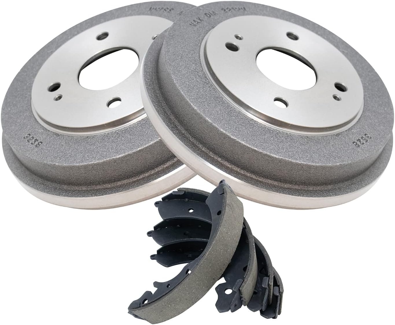 TRQ Rear Brakes Brake Shoe & Drum Left & Right Kit for 1990-2002 Honda Accord