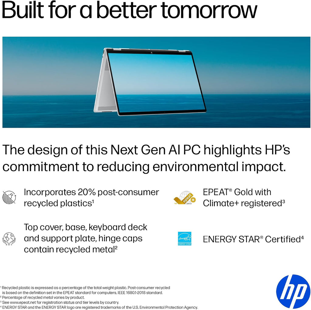 HP OmniBook 7 Flip 16' 2-in-1 Copilot+ AI PC Laptop, 3K OLED Touch, Intel Evo Platform 8-Core Ultra 7 258V(>Ultra 9 185H), WiFi 7, Backlit KB, W Pen & 128GB PSD, Win11 Home(32GB|1TB SSD)