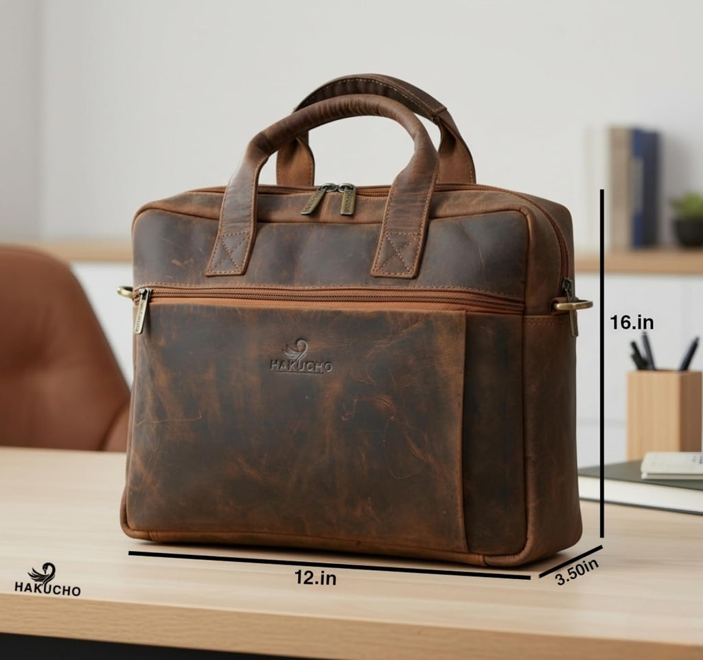 Laptop Bag 16 Inch : The Vintage Leather Collection