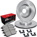 R1 Concepts Rear Brake Kit Fits 2005-2009 Land Rover LR3; 2010-2016 Land Rover LR4; 2006-2009 Land Rover Range Rover| Optimum Oep Pads, Blank Rotors| Hardware| 13.8' Rear