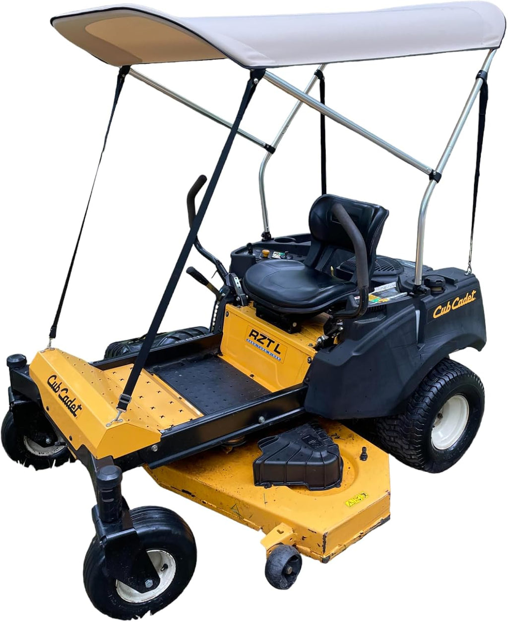 Narrow Track Sun Shade Canopy for Smaller Zero Turn Lawn Mower - Fits John Deere, Kubota, Cub Cadet, Troy-Bilt & Other Brands - Reduce Heat and Glare with this Umbrella Canopy, Patent Pending