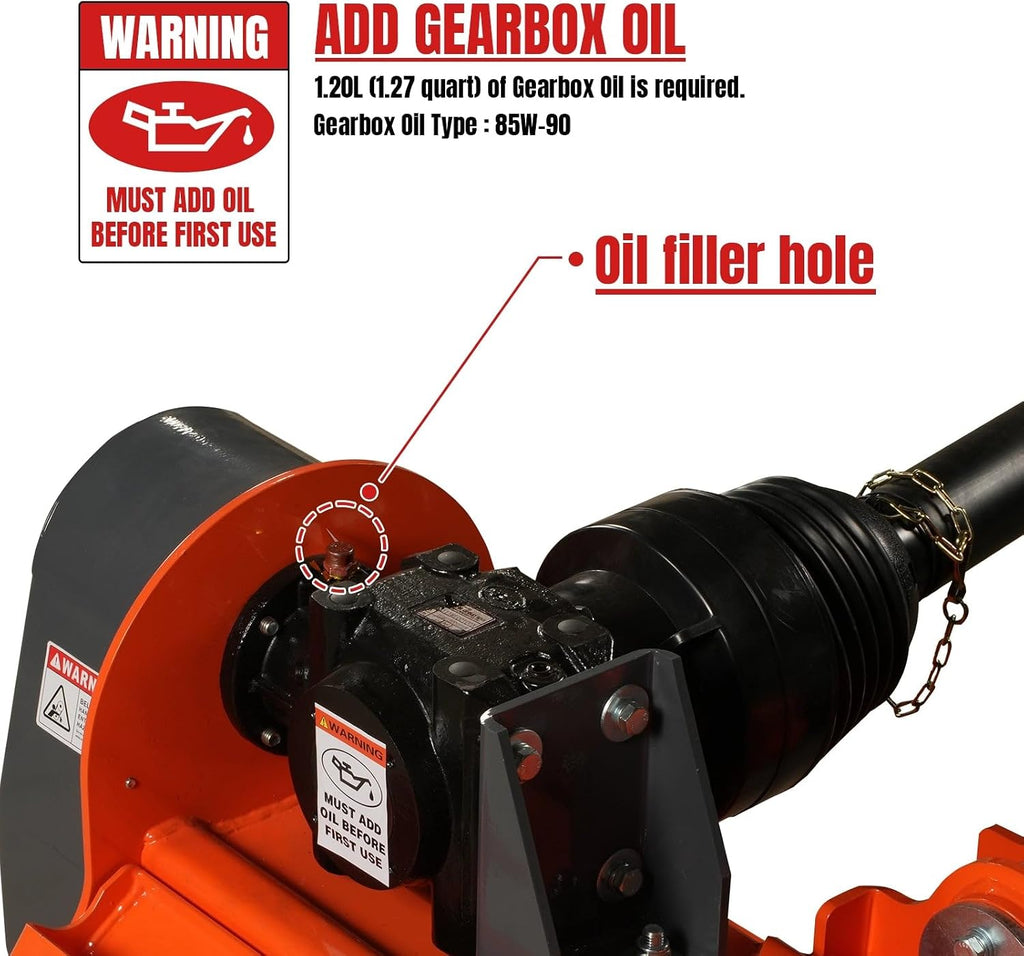 MechMaxx 72' PTO Drive 3 Point Hitch Offset Flail Ditch Bank Mower for 70-100HP CAT 2 Tractor, 90'' Offset Distance,55°/90° Rotation Angle, 18 Hammers, Model VAM72