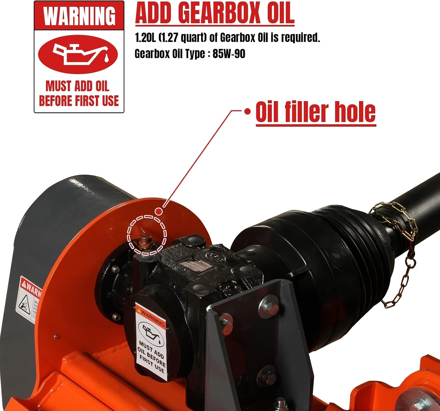 MechMaxx 72' PTO Drive 3 Point Hitch Offset Flail Ditch Bank Mower for 70-100HP CAT 2 Tractor, 90'' Offset Distance,55°/90° Rotation Angle, 18 Hammers, Model VAM72