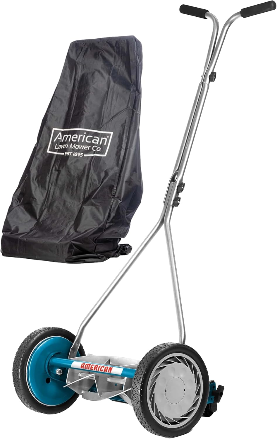 American Lawn Mower Company 2605-16 16-Inch 5-Blade Reel Push Lawn Mower, Includes Mower Cover