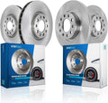 Detroit Axle - Brake Rotors for 2014-2022 Jeep Cherokee 2015-2017 Chrysler 200, Disc Brake Rotors 2016 Replacement: 12.99' inch Front and 10.95' inch Rear Rotor