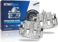 Detroit Axle - Front Left and Right Brake Calipers with Brackets Assembly Replacement for Kia Sedona Hyundai Entourage - 2pc Set