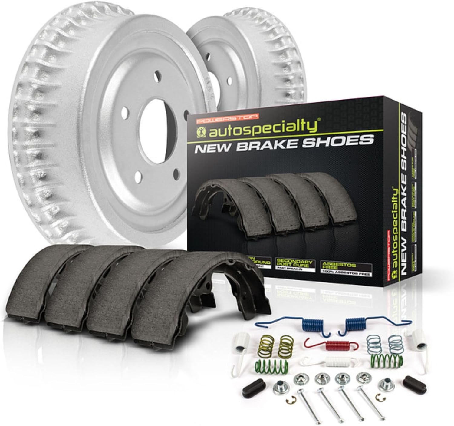 Power Stop KOE15323DK Autospecialty Rear Replacement Brake Kit-OE Brake Drums & Ceramic Brake Pads For SC, SC1, SC2, SL, SL1, SL2, SW1, SW2 [Model Specific]