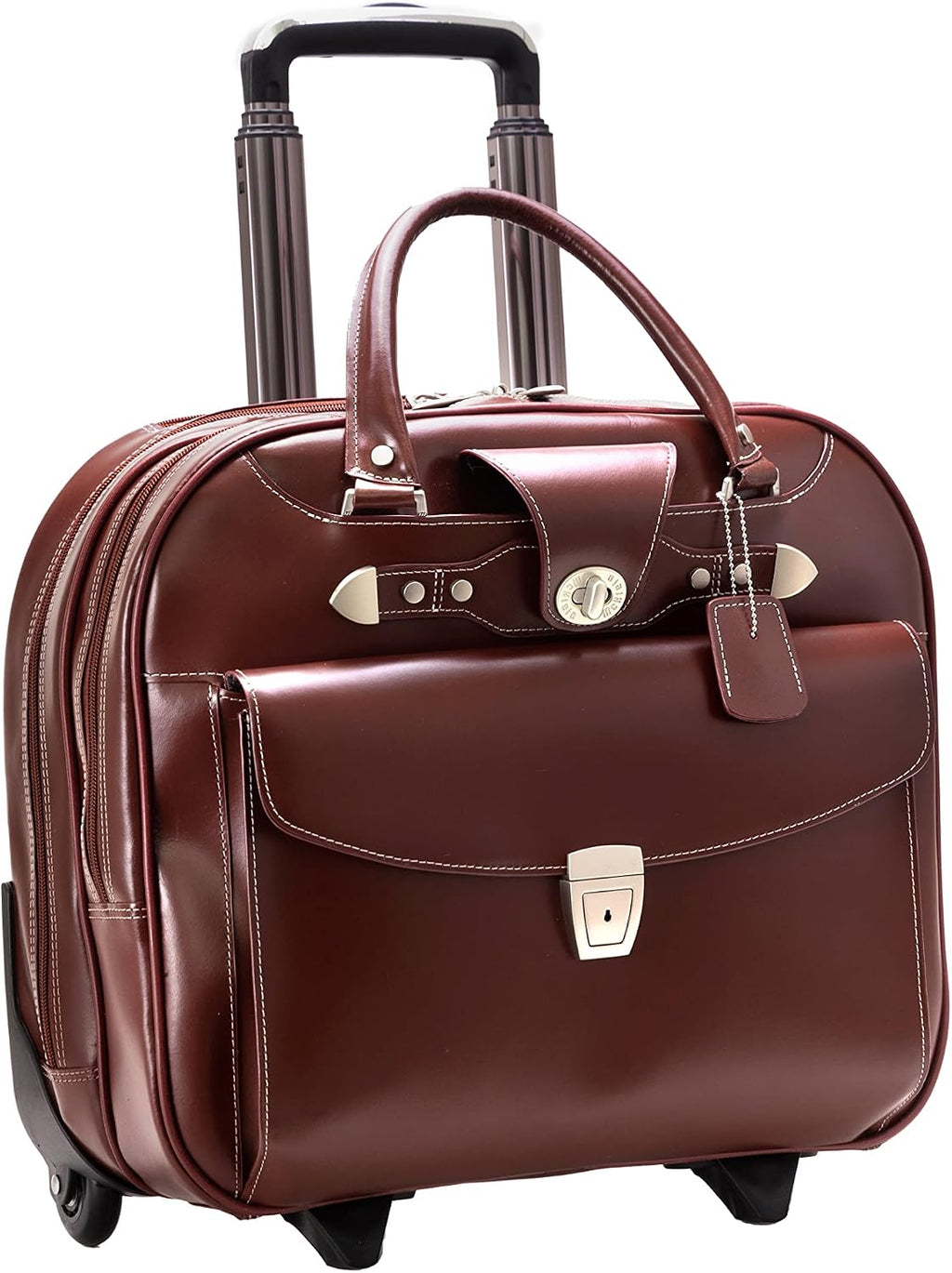 MCKLEIN DENALI, 15' Leather Wheeled Ladies' Laptop Briefcase