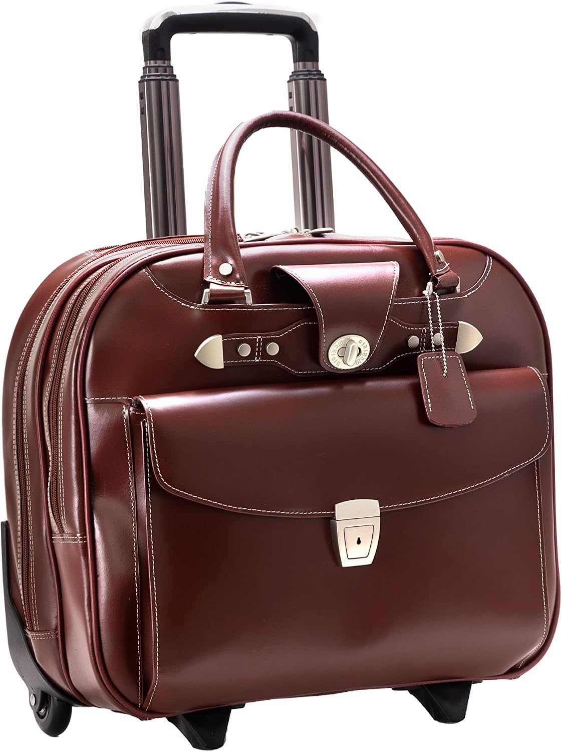 MCKLEIN DENALI, 15' Leather Wheeled Ladies' Laptop Briefcase