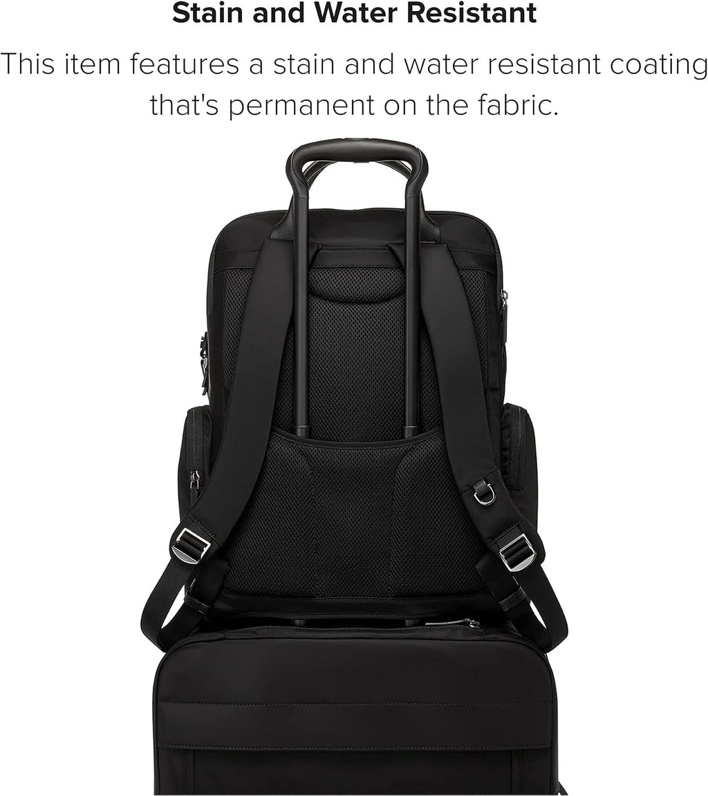 TUMI - Voyageur Atlanta Backpack - Travel Backpack for Women - For Business, Commute - Holds Up to 17' Laptop - Black - Gunmetal Hardware