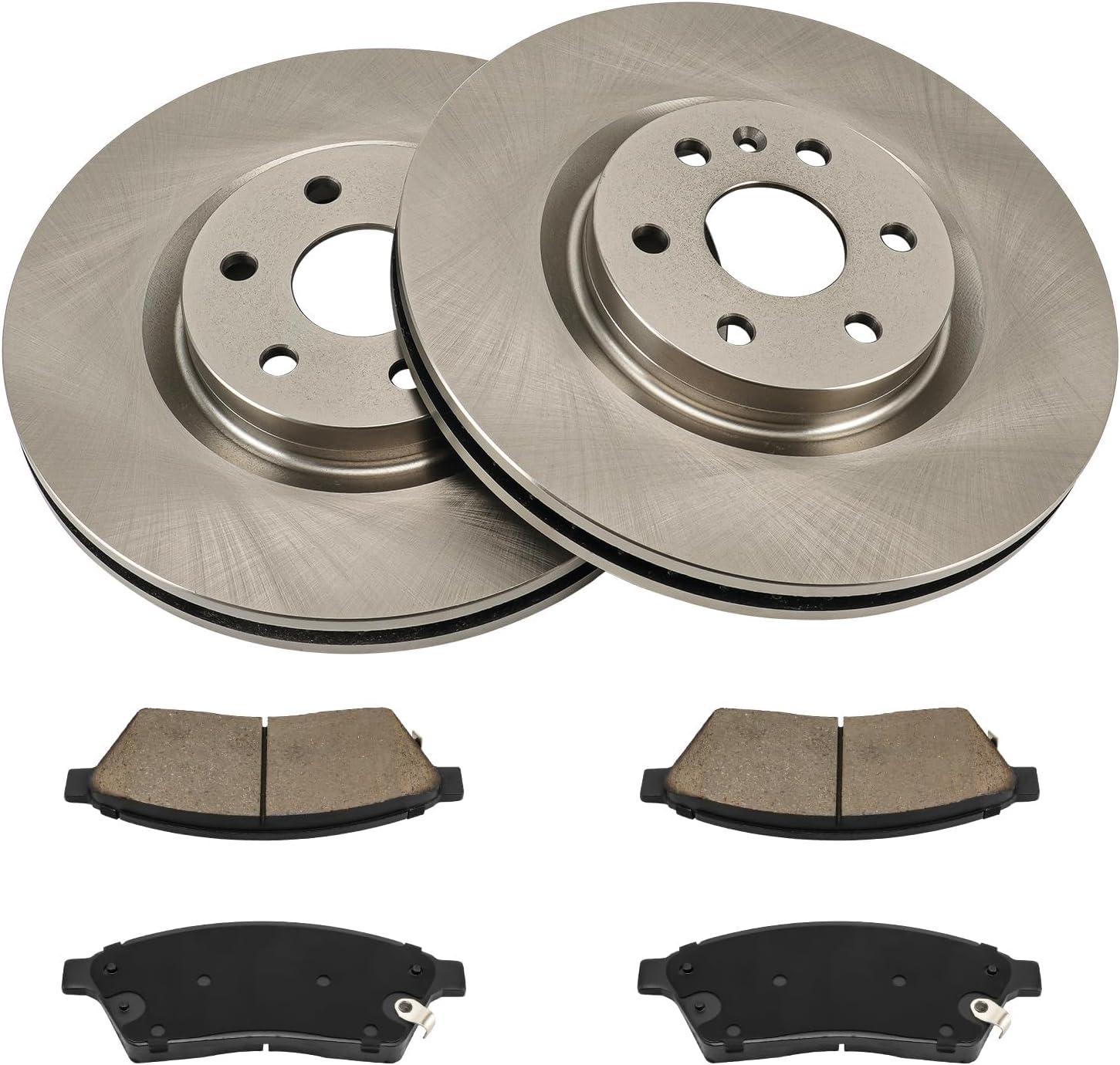 KAX Front Brake Kit for Cadillac SRX 2010-2016, Saab 9-4X 2011, 13.58inch Brake Rotors Pads Kit, #55177+D1422 Front Brakes