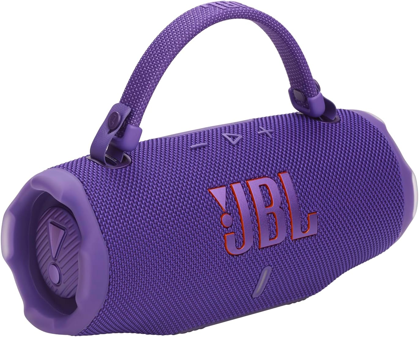 JBL Charge 6 - Portable Waterproof & Drop-Proof Bluetooth Speaker, Bold JBL Pro Sound with AI Boost, 28Hrs of Playtime, Built-in Powerbank & Comes with a Sturdy/Removable Carrying Strap (Purple)
