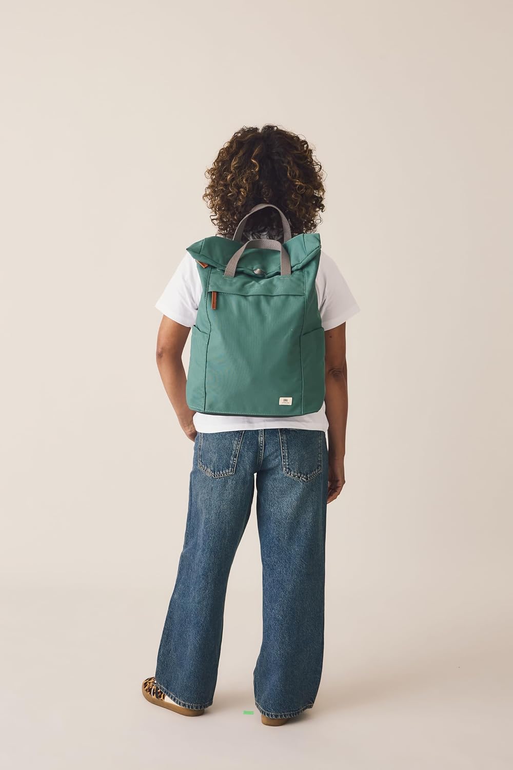 ORI LONDON Travel Backpack - Large Water-Resistant Nylon Rolltop Laptop Backpack for Men & Women - The Finchley - Ash