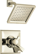 Delta Faucet Dryden 17 Series Dual-Function Shower Trim Kit with Single-Spray Touch-Clean Shower Head, Polished Nickel, 2.0 GPM Water Flow, T17251-PN-WE (Valve Not Included)