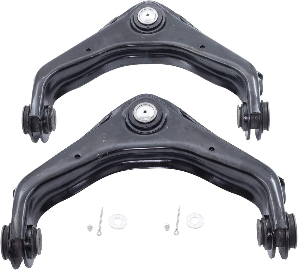 13pc Complete Front Suspension Control Arm Kit replacement for 2001-2010 Chevy Silverado Chevrolet Avalanche Suburban and GMC Sierra Yukon 8-Lug Wheel Only