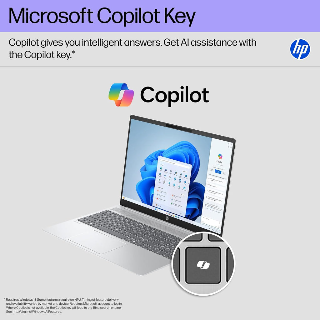 HP OmniBook 5 16' 2K Touchscreen Laptop | Intel Core Ultra 5 225U(Beats i7-1355U) | 16GB LPDDR5x RAM, 1TB SSD | Backlit KB, Fast Charge, Win11, Copilot PC | Portatil Work Business College | w/Mouse