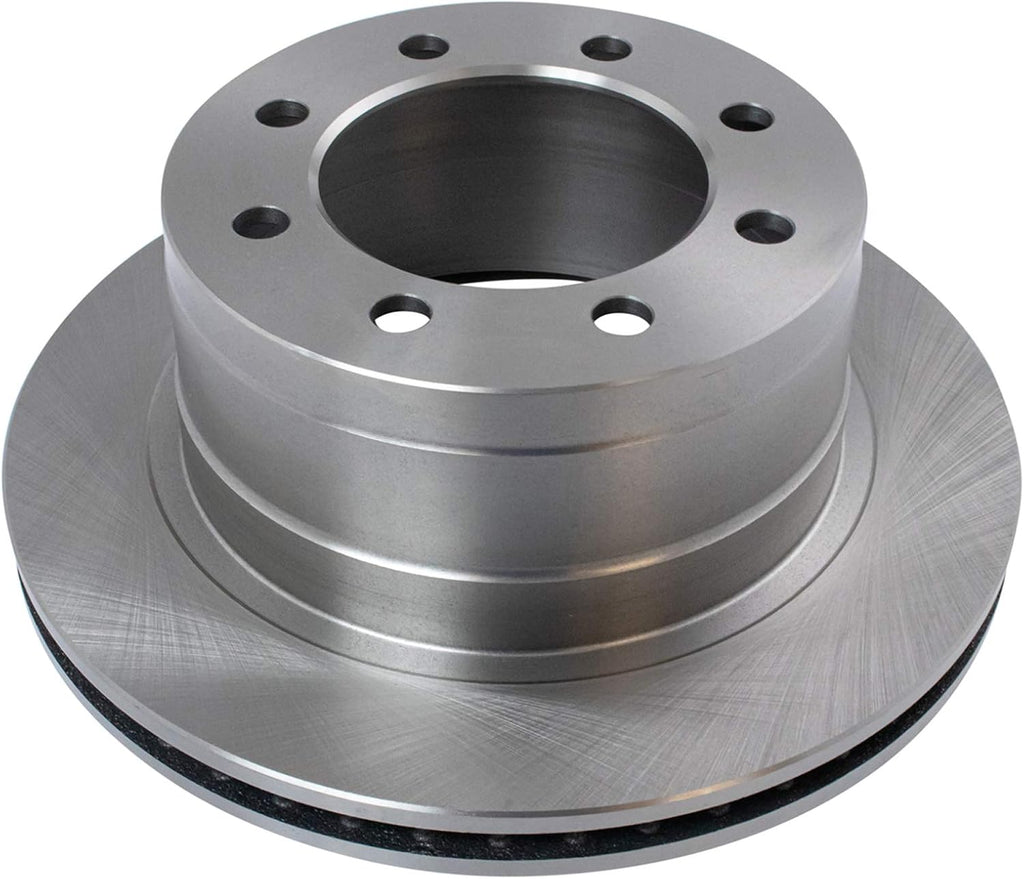 TRQ Rear Brake Pad & Rotor Kit Ceramic Compatible with 2006-2008 Dodge Ram 1500 2003-2008 Ram 2500, 3500