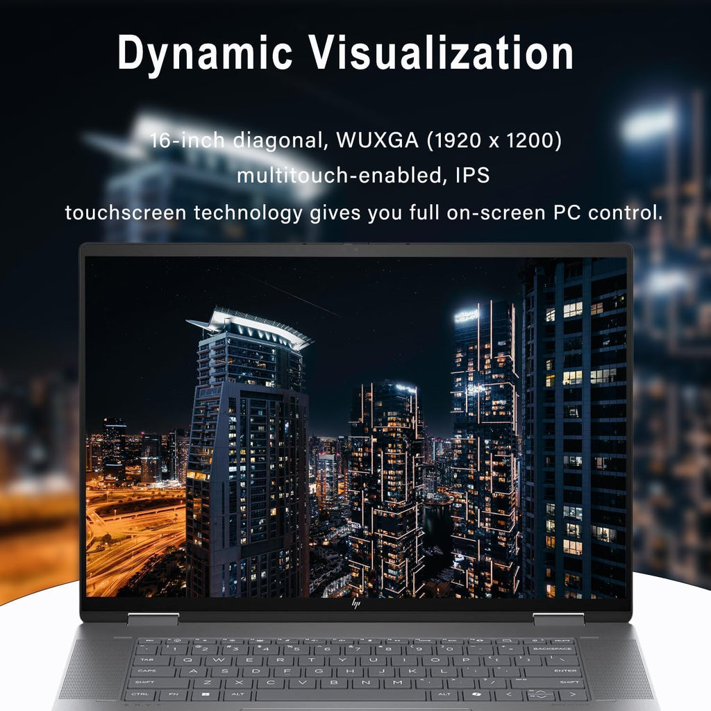HP Envy 2-in-1 Laptop, 16' Wide Ultra XGA (1920 x 1200) Touchscreen, AMD Ryzen 5 8640HS - 8GB Memory, 1TB PCIe SSD, 5MP IR Camera, Windows 11 Home, w/Stylus